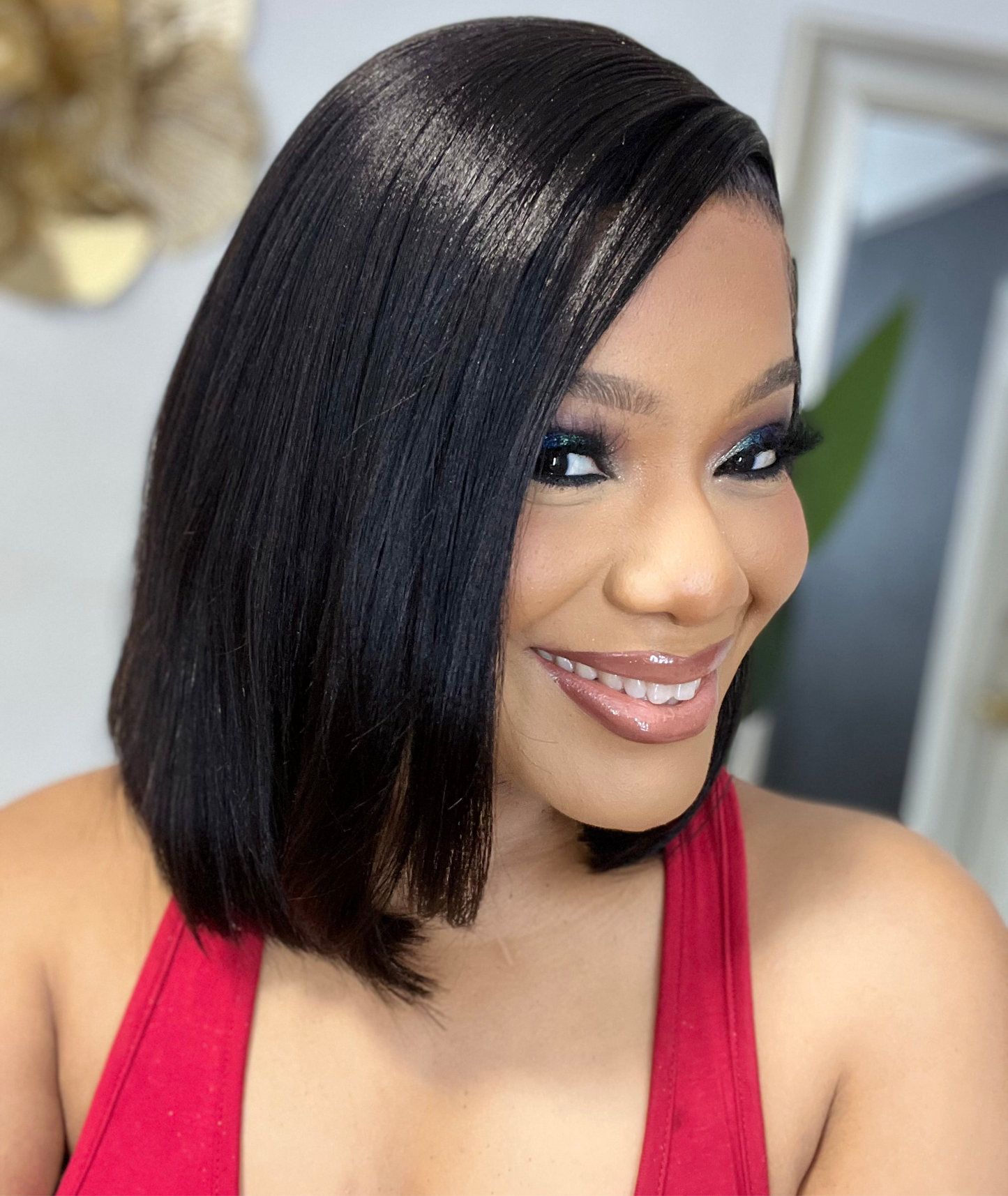 Baby Bob wig Side Part Undetectable Lace 100% Human Hair